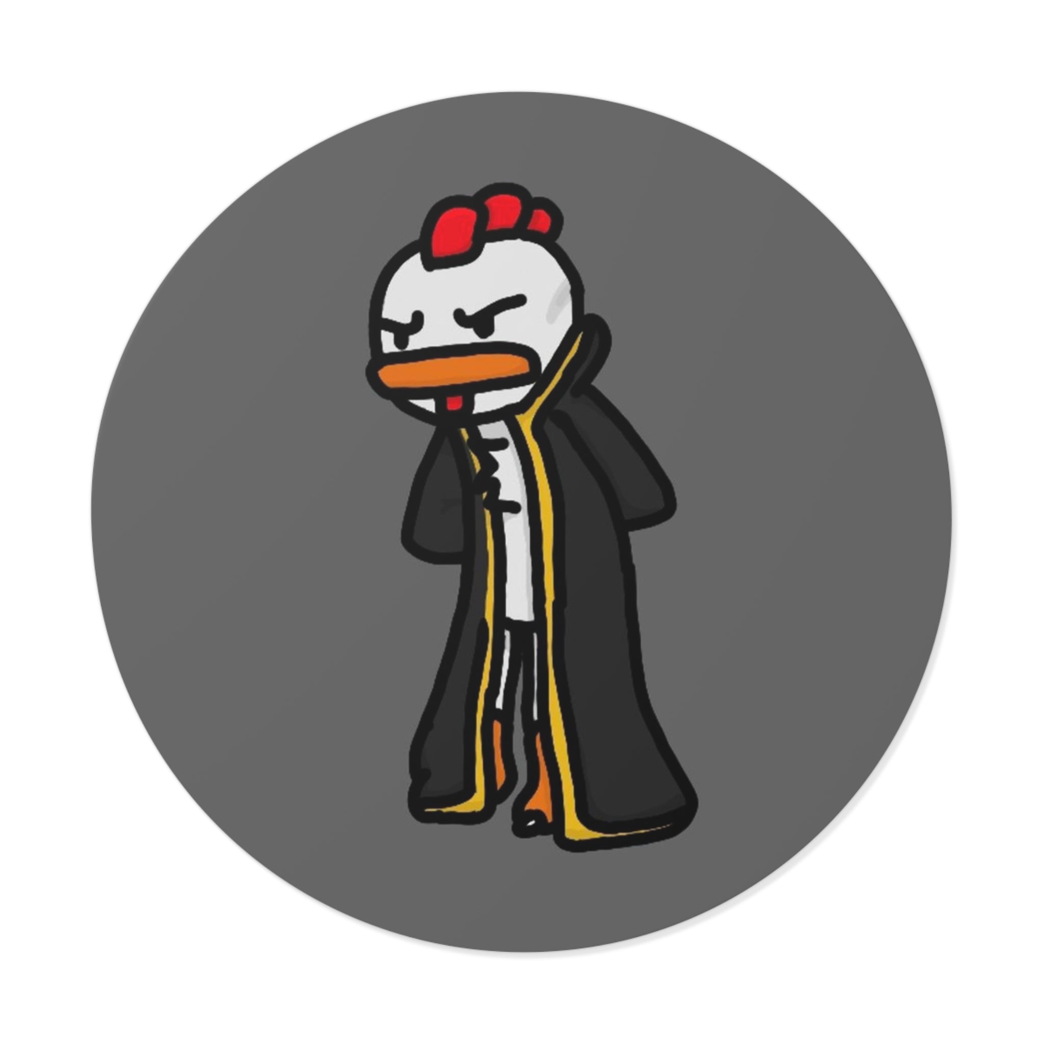 Boofbamboom | Round Vinyl Sticker | Designed by Happy