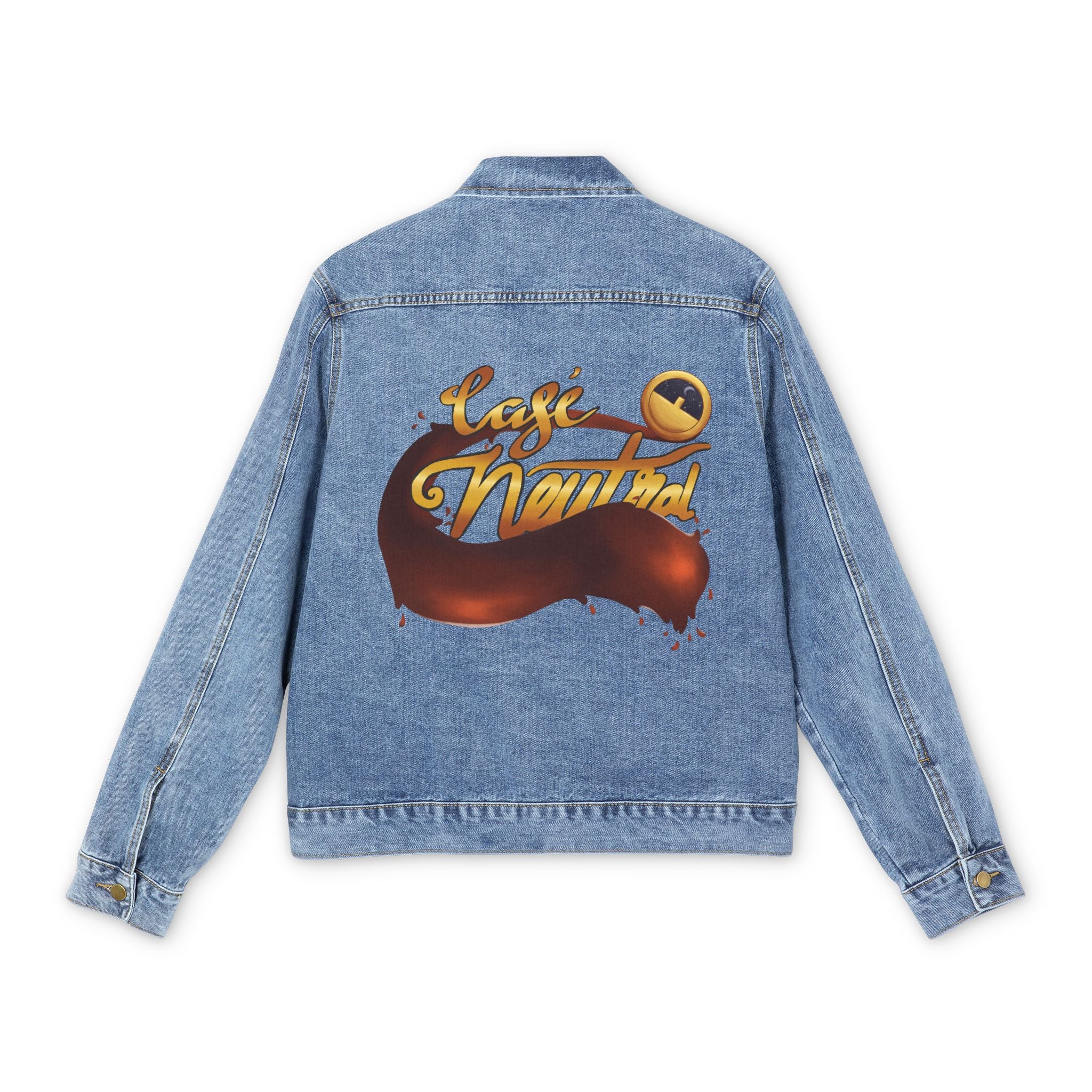 Men's Café Neutral Denim Jacket | Designed by Alexdonthavealastname