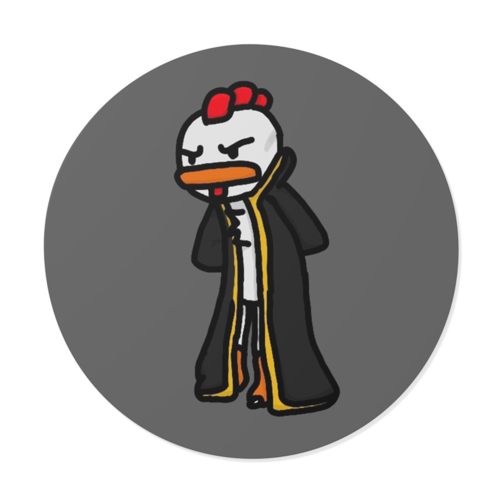 Boofbamboom | Round Vinyl Sticker | Designed by Happy