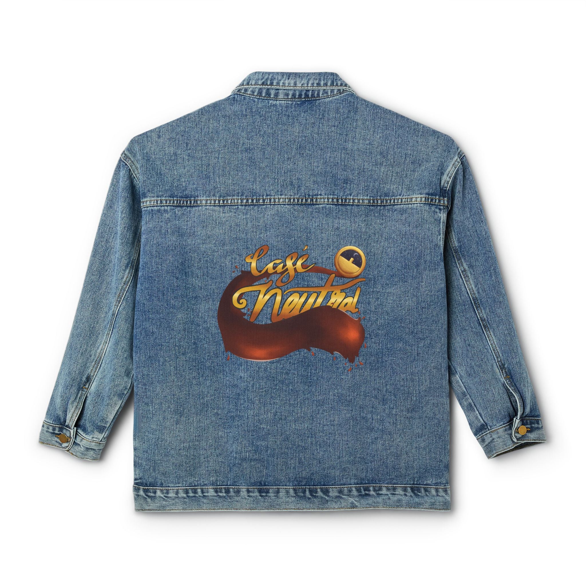 Women's Café Neutral Denim Jacket | Designed by Alexdonthavealastname